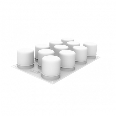 Forma Silicon Cilindru 3D Ø 5 x H 5.5 cm, 11 cavitati, 100 ml [2]