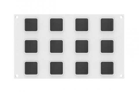 Forme de Silicon Cofetarie - Forma Silicon Cub 3D 4.5 x 4.5 x H 4.5 cm, 12 cavitati x 85 ml