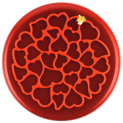 Forme Silicon pentru Decor si Plating - Forma Silicon Decor Love Ø 18 x H 2.5 cm, 9 ml