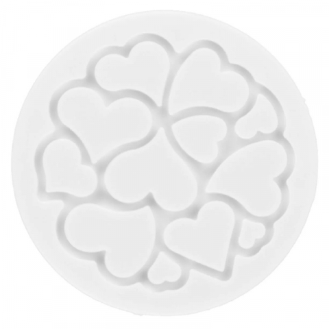 Forma Silicon Decor Mini Love Ø 6 x H 0.2 cm, 12 ml, 6 cavitati [2]
