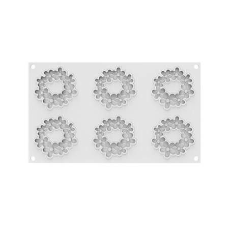 Forma Silicon Decor Top/Insertie Flora Ø 7.5 x H 0.75 cm, 6 cavitati, 19 ml [3]