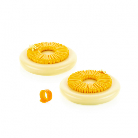 Forme Silicon pentru Decor si Plating - Forma Silicon Decor Top/Insertie Tutu Ø 7.5 x H 0.8 cm, 6 cavitati, 24 ml