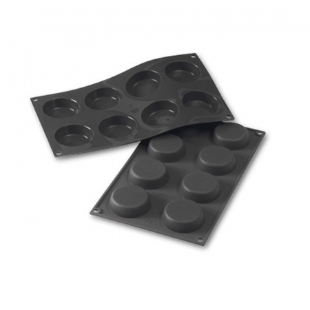 Forme 17.5x30cm Monoportii, Mignon - Forma Silicon Discuri Ø 6 x H 1.7 cm, 8 cavitati