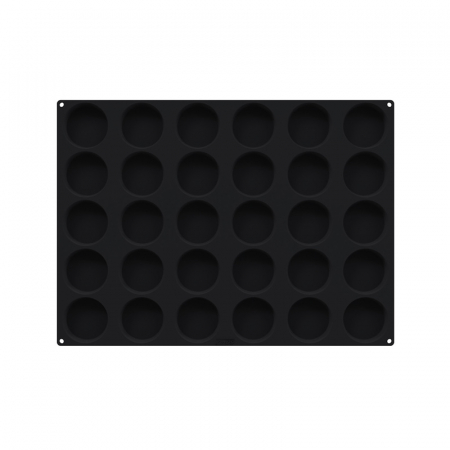 Forme 60x40cm Monoportii, Mignon - Forma Silicon Discuri Florentine Ø 8 x H 1.2 cm, 30 cavitati, 56 ml (SQ082)