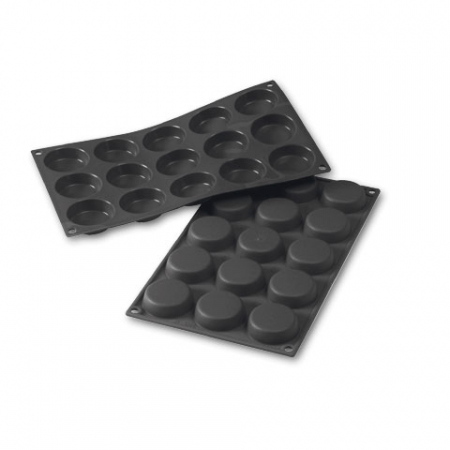 Forme de Silicon Cofetarie - Forma Silicon Discuri Ø5xh1.4cm, 15 cavitati