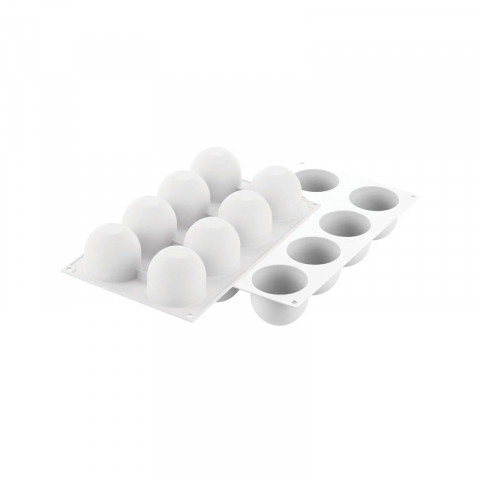 Forme de Silicon Cofetarie - Forma Silicon Dome Ø 6.2 x H 5.2 cm, 8 cavitati, 125 ml