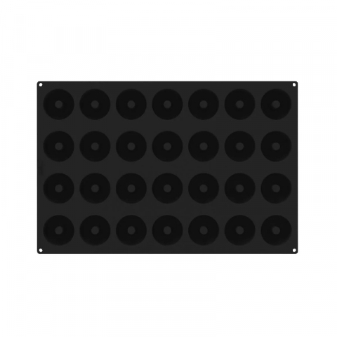 Forma Silicon Donuts Monoportii Ø 7 x H 3.2 cm, 28 cavitati, 100 ml (SQ094) [3]