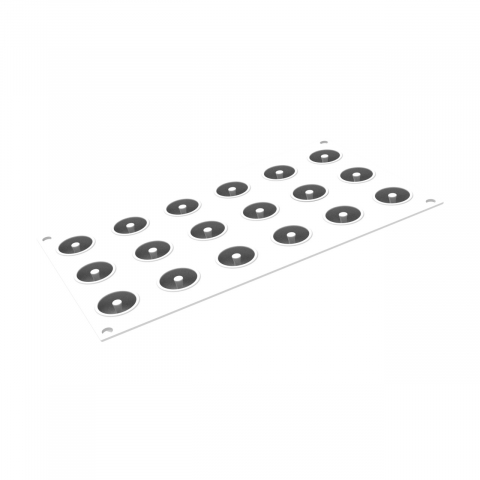 Forme 17.5x30cm Monoportii, Mignon - Forma Silicon Donuts Ø 3.4 x H 1.6 cm, 18 cavitati x 12 ml