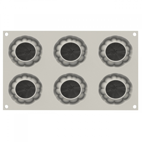Forma Silicon Dovleac Ø 6.7 x H 5 cm, 6 cavitati x 100 ml [2]