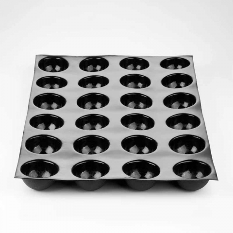 Forma Silicon Fiberform 60x40cm 24 cavit. Semisfera Ø 7 x H 4 cm, 110 ml [2]