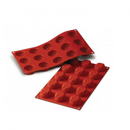 Forme de Silicon Cofetarie - Forma Silicon Floarea-Soarelui mica Ø4.4xH2.7cm, 15 cavitati (SF072)