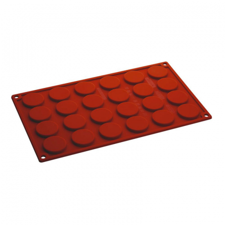Forme de Silicon Cofetarie - Forma Silicon Florentine Ø 3.5 x H 0.5 cm, 24 cavitati, 5 ml