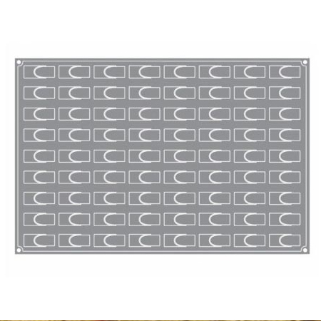 Forma Pavoflex 60x40 cm Flow 6x2.4xh2.3 cm, 72 cavitati, 15 ml [2]