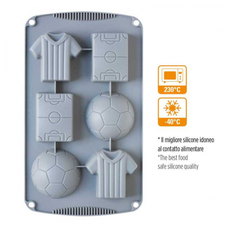 Forme Silicon Monoportii, Mignon - Forma Silicon Fotbal 3 modele, 6 cavitati