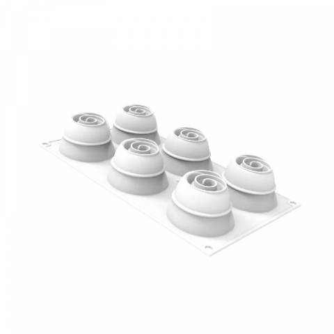Oferta Cantitate - Forma Silicon Givre 90 Ø 6 x H 4.5 cm, 6 cavitati x 90 ml
