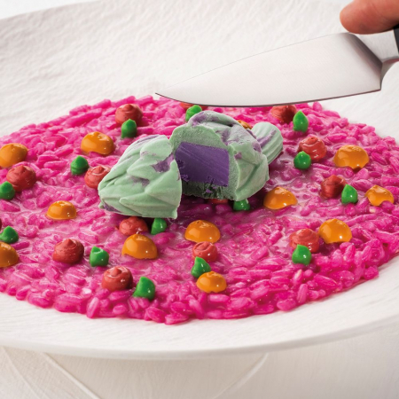 Forme Silicon pentru Decor si Plating - Forma Silicon Gourmand Anghinara 7.4 x 4 x H 3 cm, 9 cavitati