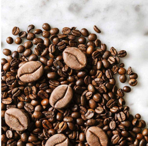 Forme Silicon pentru Decor si Plating - Forma Silicon Gourmand Boabe de Cafea 3.2 × 2.4 × H 1.3 cm, 28 cavitati