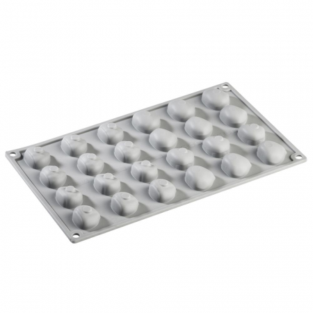 Forme Silicon pentru Decor si Plating - Forma Silicon Gourmand Castane 3.1 x 2.7 x H 1.6 cm, 24 cavitati