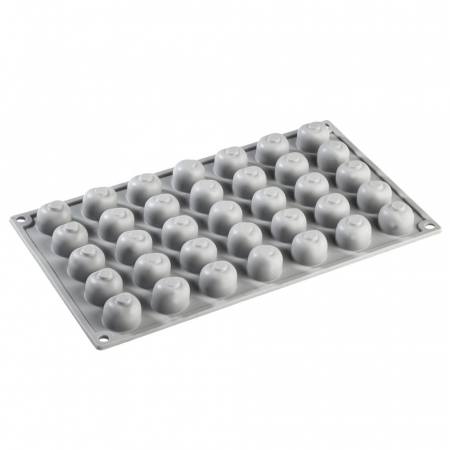 Forme Silicon pentru Decor si Plating - Forma Silicon Gourmand Cirese 2.6 x 1.2 x H 1.2 cm, 35 cavitati