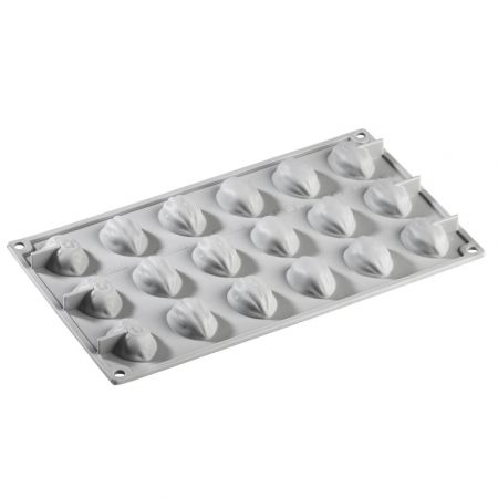 Forme Silicon pentru Decor si Plating - Forma Silicon Gourmand Coji Nuca 3.8 x 2.8 x H 1.6 cm, 18 cavitati