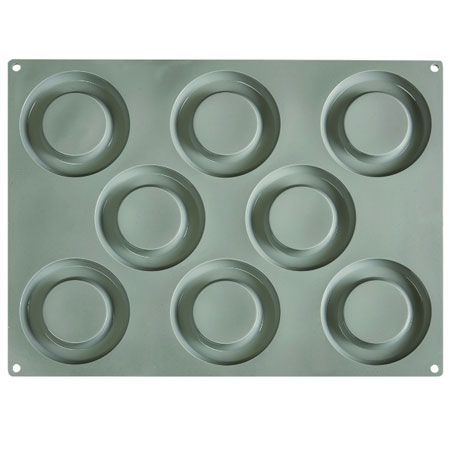 Forme Silicon pentru Decor si Plating - Forma Silicon Gourmand Inel Ø 10 x H 1 cm, 8 cavitati