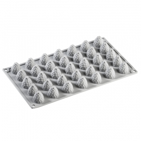 Forme de Silicon Cofetarie - Forma Silicon Gourmand Mure/Zmeura Ø 2.4 x H 2.7 cm, 35 cavitati