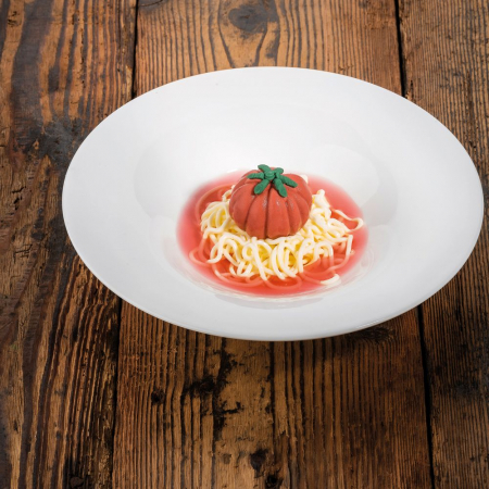 Forme Silicon pentru Decor si Plating - Forma Silicon Gourmand Rosie Inima de Bou Ø 4.5 x H 2.3 cm, 15 cavitati