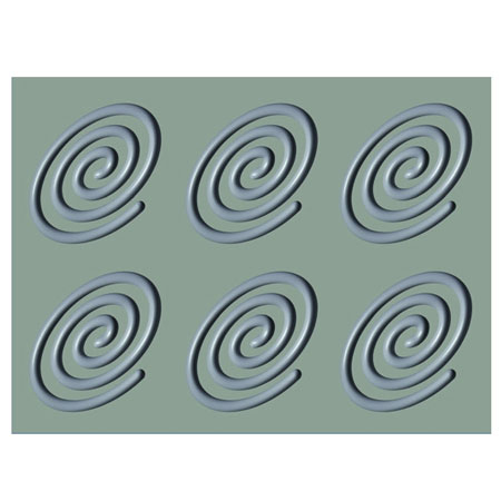 Forme Silicon pentru Decor si Plating - Forma Silicon Gourmand Spirala Oval 13.8 x 9.5 x H 0.6 cm, 6 cavitati