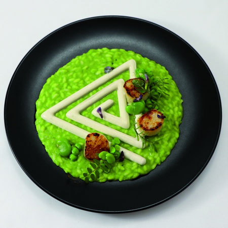 Forme Silicon pentru Decor si Plating - Forma Silicon Gourmand Spirala Triunghi 13.5 x 12 x H 0.5 cm, 6 cavitati