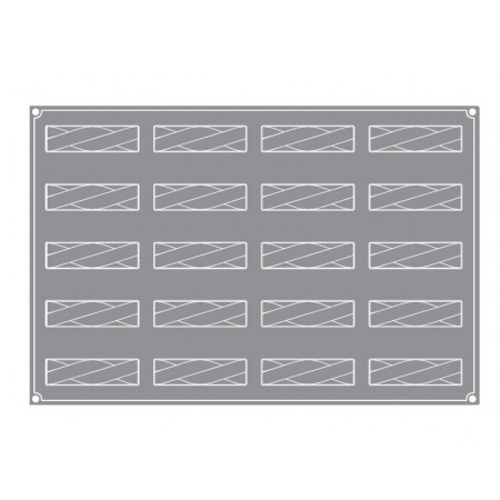 Forma Pavoflex 60x40 cm Impletitura 12.2x3xh3.3 cm, 20 cavitati, 100 ml [2]