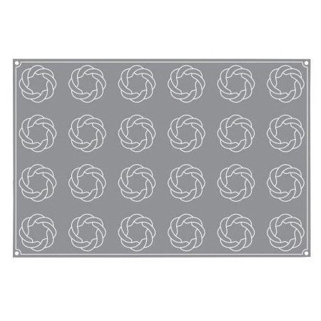 Forma Pavoflex 60x40 cm Impletitura Ø7xh4 cm, 24 cavitati, 130 ml [2]