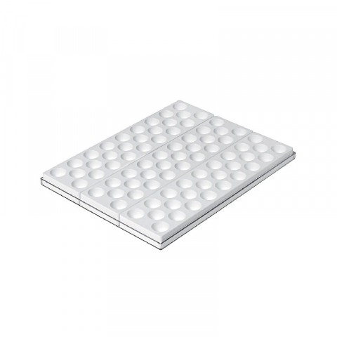 Matrite, Forme Inghetata, Gelaterie - Forma Silicon Inghetata / Mignon Fiamma, 3 forme silicon x 26 cavitati Ø 3 x H 3.5 cm, 12.5 ml