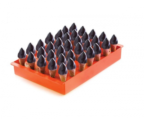 Forma Silicon Inghetata / Mignon Fiamma Ø 3 x H 3.5 cm, 26 cavitati, 12.5 ml [6]