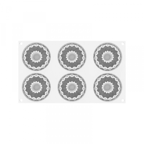 Forma Silicon Kaleido 75 Ø 7.5 x H 2.5 cm, 6 cavitati x 75 ml [3]