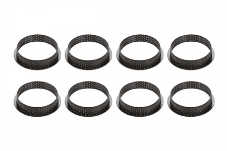 Set Tarte Ø8 cm Honore, 8 Rame Microforate + Forma Silicon 8 cavitati [2]