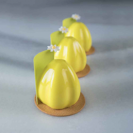 Forme de Silicon Cofetarie - Forma Silicon Lotus, Monoportii Ø 5.7 x h 6.3 cm, 105 ml, 20 cavitati
