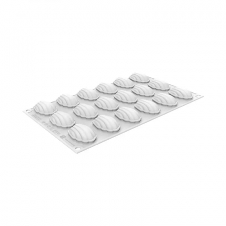 Forme 17.5x30cm Monoportii, Mignon - Forma Silicon Madeleine 4.5 x 3.3 x H 1.6 cm, 18 cavitati, 13 ml
