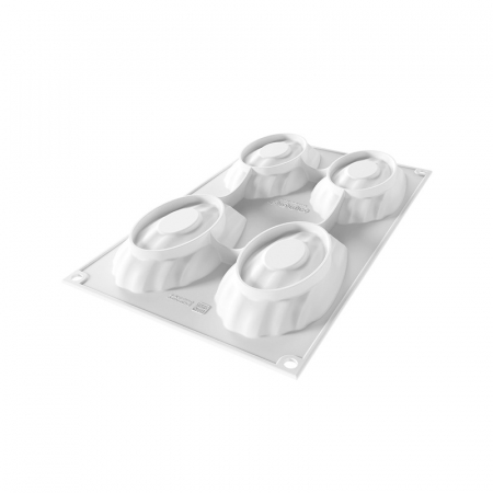 Forma Silicon Madeleine XL 11.7 x 7 x H 2.2 cm, 4 cavitati, 95 ml [2]