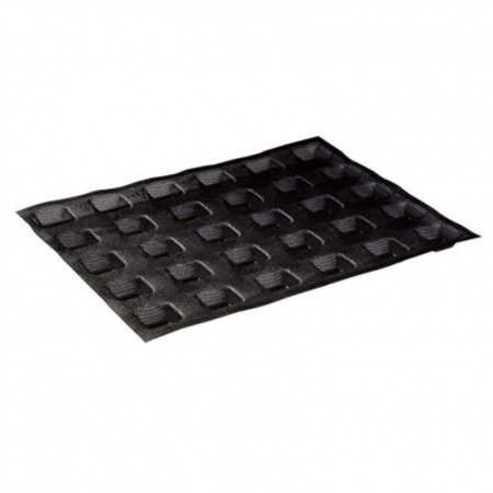 Forme Silicon Microforate - Forma Silicon Microforata 30x40 cm, 30+30 Cavitati Patrate 3.5x3.5xH1.6 cm, Set 2 buc