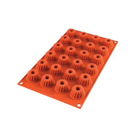 Forme de Silicon Cofetarie - Forma Silicon Mini Gugelhuph Ø 3.5 x H 2 cm, 24 cavitati (SF232)