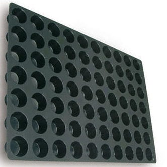 Forme 60x40cm Monoportii, Mignon - Forma Silicon Mini Muffin Monoportii Ø 4.5 x h 3 cm, 70 cavitati, 40 ml (SQ007)