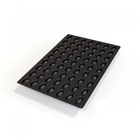 Forme 60x40cm Monoportii, Mignon - Forma Silicon Mini Oval Mignon 5.1 x 3.1 x H 2 cm, 63 cavitati, 20 ml (SQ056)