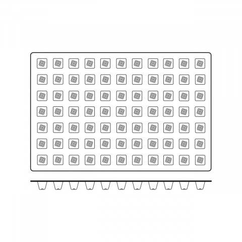 Forma Silicon Mini Piramid Mignon 2.8 x 2.8 x H 2.5 cm, 77 cavitati, 11 ml, (SQ046) [3]