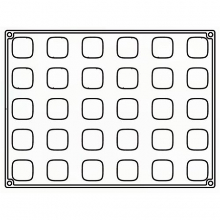 Forme de Silicon Cofetarie - Forma Silicon Mister, Mignon 3.5 x 3.5 x h 2 cm, 18 ml, 30 cavitati