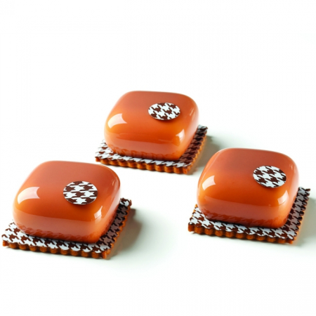 Forme de Silicon Cofetarie - Forma Silicon Mister, Monoportii 5.8 x 5.8 x h 3.3 cm, 90 ml 12 cavitati