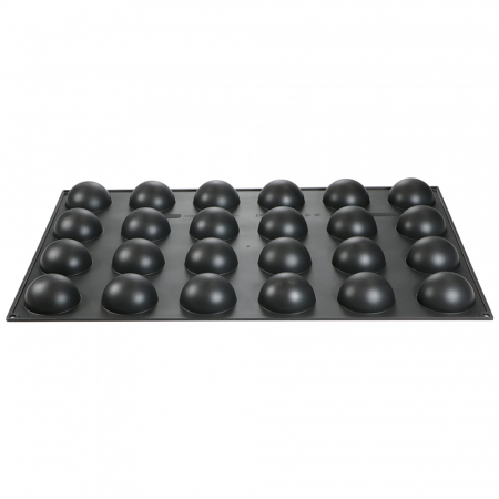 Forme 60x40cm Monoportii, Mignon - Forma Silicon Monoportii Semisfera  Ø7 x H 3.5 cm, 24 cavitati, 90 ml