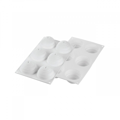 Forme 17.5x30cm Monoportii, Mignon - Forma Silicon Montblanc Ø 7.4 x H 4.2 cm, 6 cavitati x 105 ml
