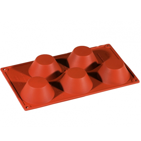 Forme de Silicon Cofetarie - Forma Silicon Muffin Ø8xh3.5 cm, 5 cavitati