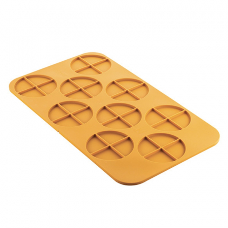 Forme Silicon pentru Decor si Plating - Forma Silicon NaturaE Cerc 4.0 Ø 10 x H 0.5 cm, 9 cavitati