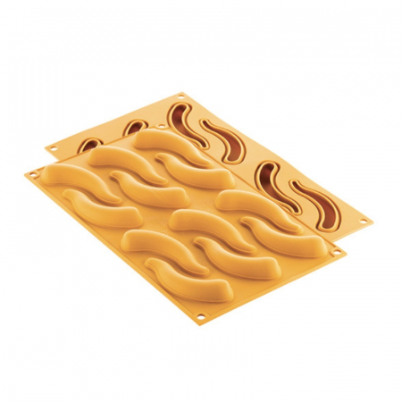 Forme Silicon pentru Decor si Plating - Forma Silicon NaturaE Chili 9.1 x 3.1 x H 1.6 cm, 12 cavitati